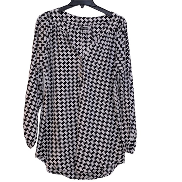 Mudpie black & white prep shirt dress size medium - Picture 2 of 7